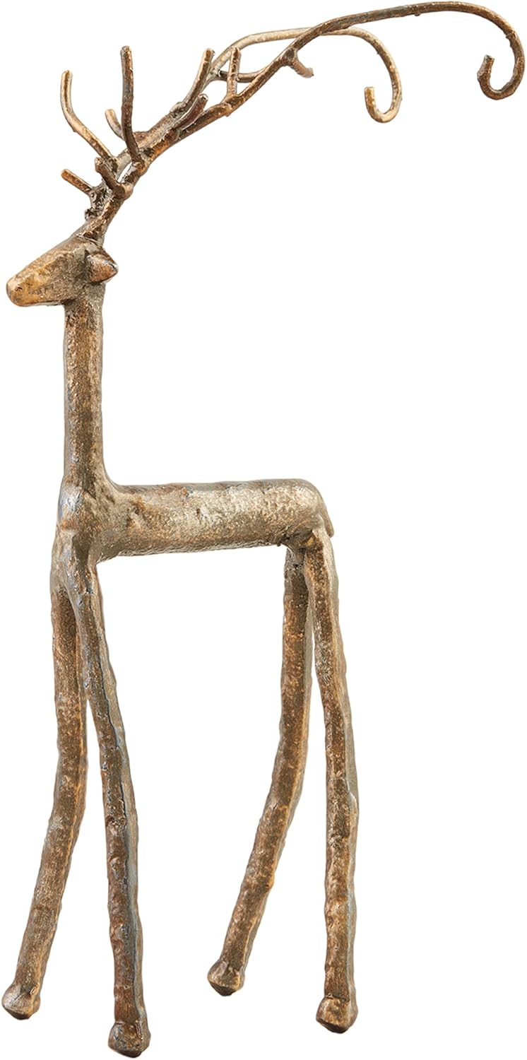 MudPie Deer Ornament Stand; 11" x 4 3/4" - Image 1